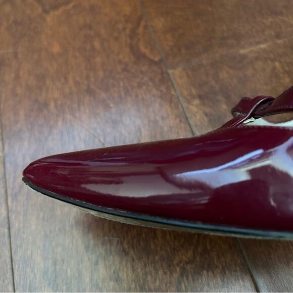 Boden Retro Oxblood Burgundy Patent Leather T Strap Heels, Mary Jane’s, Size 8.5 - Picture 8 of 16